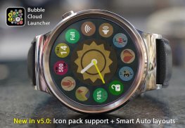 Bubble Cloud Tile Launcher Watchface (Wear OS) screenshot 16