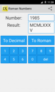 Roman Numbers screenshot 2
