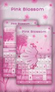 Pink Blossom GO Keyboard Theme screenshot 1