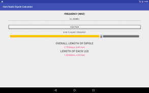 Ham Radio HF Dipole Calculator screenshot 5