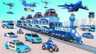 Police Car Transport Car Game screenshot 2