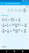 Calcolatore frazionario con soluzioni screenshot 5