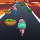 Fat Girl Run Girl Running Game Icon