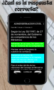 Test para la oposición a la Administración Civil screenshot 4