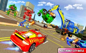 Excavator Robot Car Game:UFO Robot Elephant Game screenshot 7