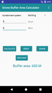 Drone Buffer Area Calculator screenshot 1