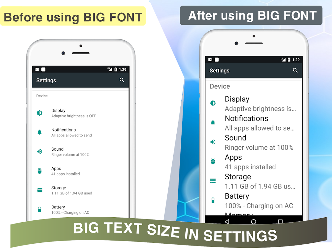 Большой шрифт - изменить размер шрифта - Загрузить APK для Android | Aptoide