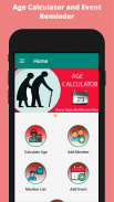 Age Calculator And Event Management screenshot 1