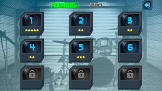 Drum Hero (Schlagzeug, Rockmusikspiel, Fliesenart) screenshot 1