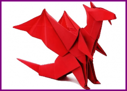 How to make 3D origami🐉🐓🐛Origami step by step screenshot 0