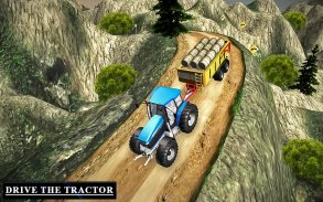 Drive Tractor trolley Offroad Cargo- Free Games screenshot 1