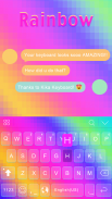 Tema Keyboard Rainbow screenshot 3