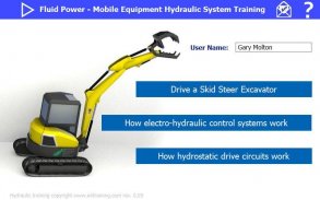 Hydraulic excavator training screenshot 1