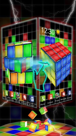 3d Neon Rubik S Cube Theme 1 1 2 Telecharger L Apk Pour Android