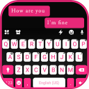 تم صفحه کليد Pink Black Chat