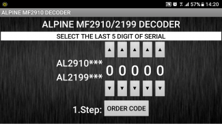 MF2910 Radio Code Decoder screenshot 1