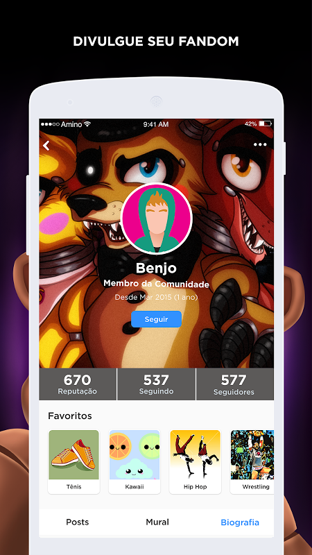 Pizzaria do Terror Amino para FNAF em Português APK do pobrania na