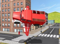 Flying Firetruck City Pilot 3D screenshot 6