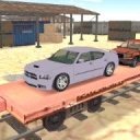 cargo train car transporter 3D