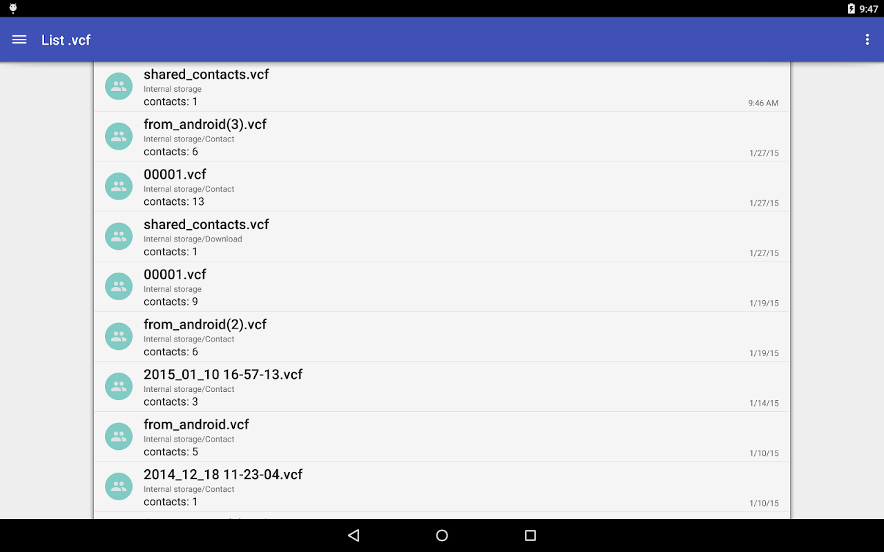 Контакты VCF - Загрузить APK для Android | Aptoide