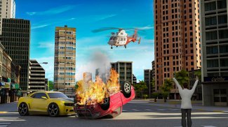 911 Elicottero volante Salvare Città Simulatore screenshot 3