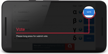 E-vote screenshot 1