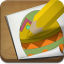 Easter Coloring Book Icon