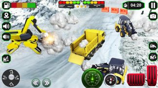 schwere Schneepflug LKW Bagger Maschinenspiele screenshot 3