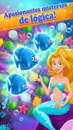 Mermaid-puzzle match-3 tesoros screenshot 21