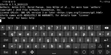 gforth - GNU Forth für Android screenshot 2