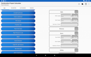 Construction Project Calculato screenshot 2