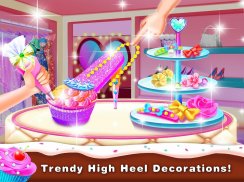 High Heel Cupcake Maker-Bakery Food Games Free screenshot 2