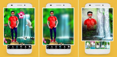 Waterfall photo editor frames