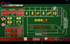 Craps Trainer Free screenshot 0