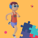 Blocky Run Puzzle-Maze Runner Icon