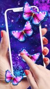 Purple Butterfly Live Wallpaper screenshot 2