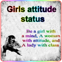 Girls attitude status Icon