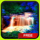 Blue Sparkle Waterfalls LWP Icon