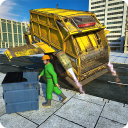 Flying Garbage Truck, Dump Truck Driving Simulator