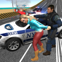 NY Police Car Chase: Crime City Car Driving Icon