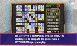 CROSSWORD CRYPTOGRAM - Puzzle screenshot 3