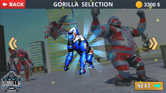 Angry Gorilla Robot Transform: King kong 2021 screenshot 0