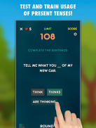Present Tenses Grammar Test screenshot 3