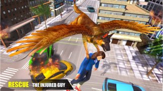 Flying Super Hero Dog Rescue screenshot 2