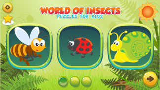 Puzzles for kids World of Insects screenshot 0