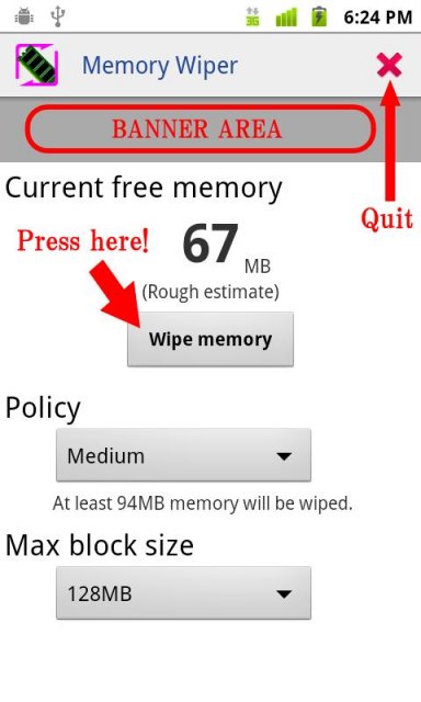 Memory wiper для андроид как пользоваться