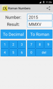 الأرقام الرومانية screenshot 0