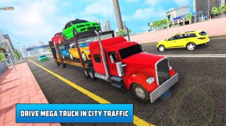 Multi Level Transporter Truck: Car Parking Games screenshot 1