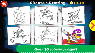 万圣节着色和绘画书 screenshot 4