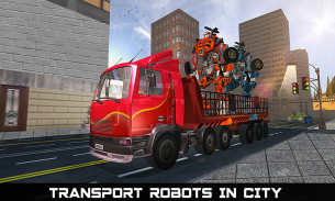 Car Robot Transport Truck Driving Games 2020 screenshot 0